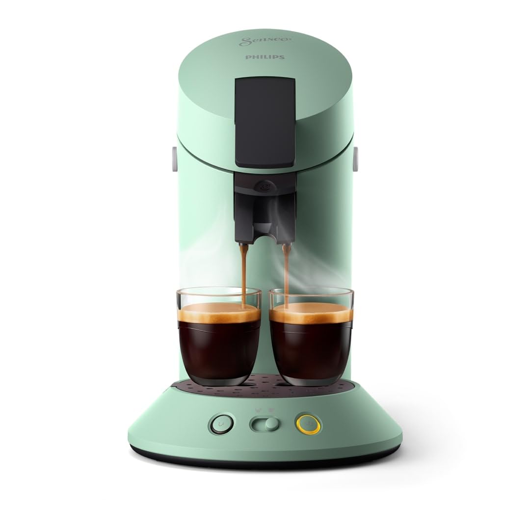 Machine à Café Senseo Original Plus – Vert Désert, Intensité Réglable, CSA210/80