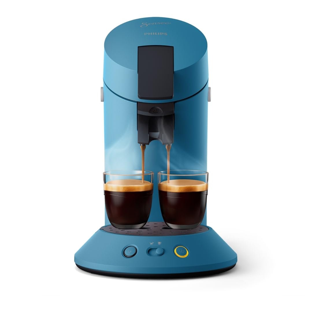 Machine à Café Senseo Original Plus – Bleu Paon, Intensité Réglable, CSA210/00