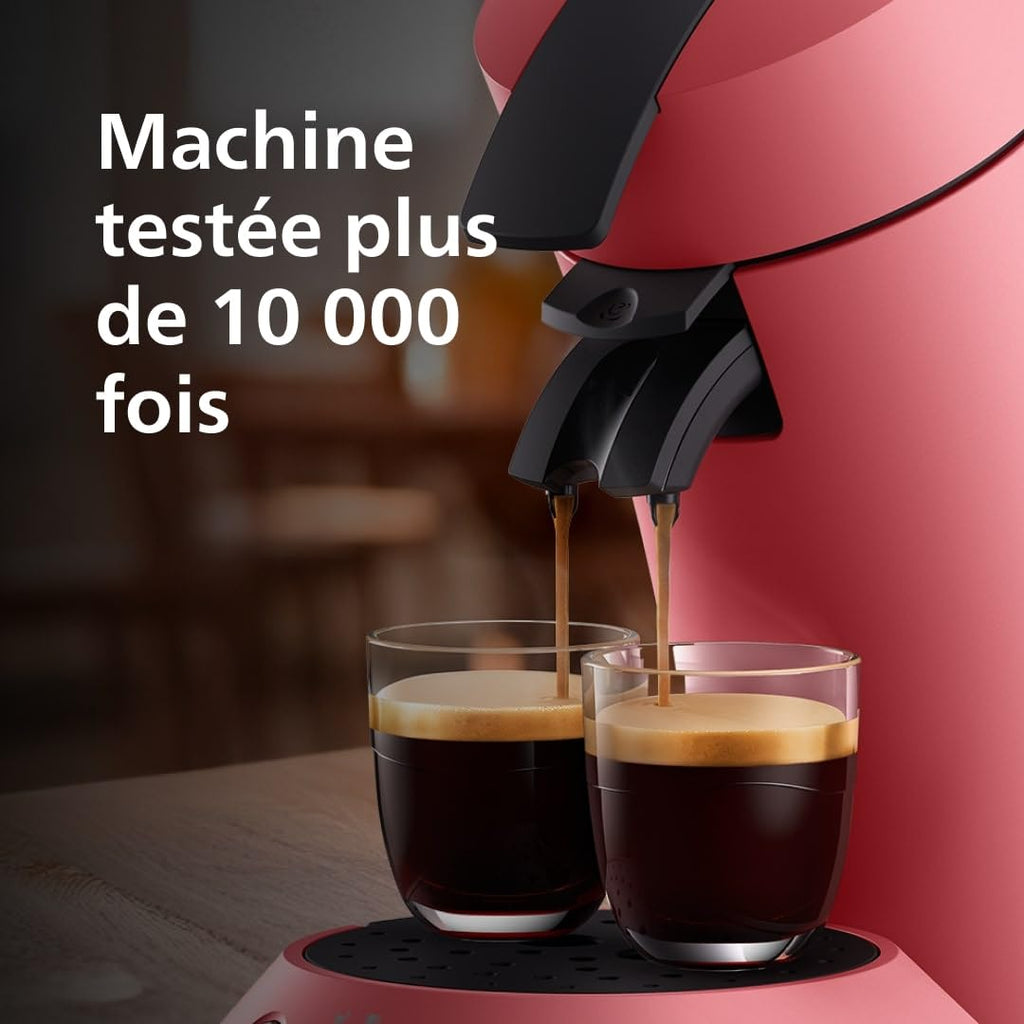 Machine à Café Senseo Original Plus – Rouge Tendre, Intensité Réglable, CSA210/35