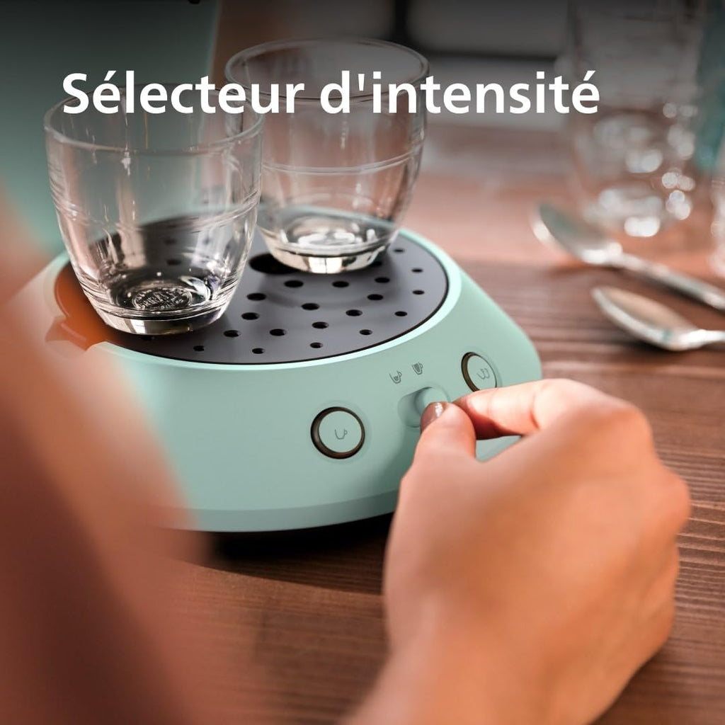 Machine à Café Senseo Original Plus – Vert Désert, Intensité Réglable, CSA210/80
