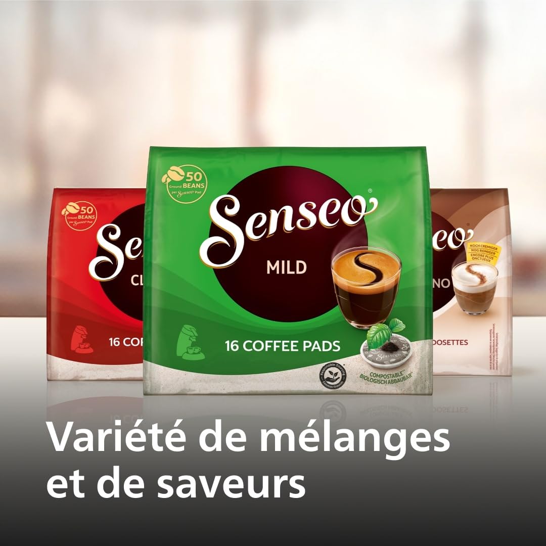 Machine à Café Senseo Original Plus – Rouge Tendre, Intensité Réglable, CSA210/35