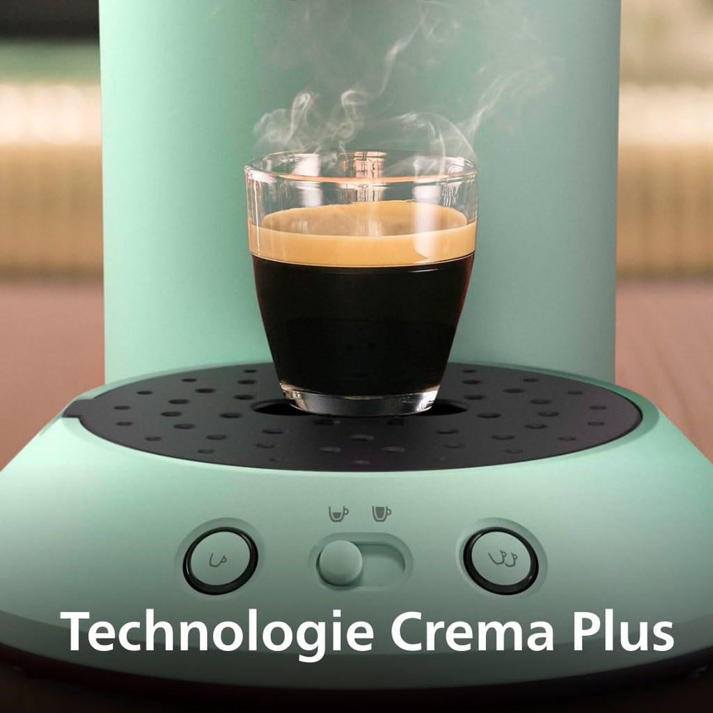 Machine à Café Senseo Original Plus – Vert Désert, Intensité Réglable, CSA210/80