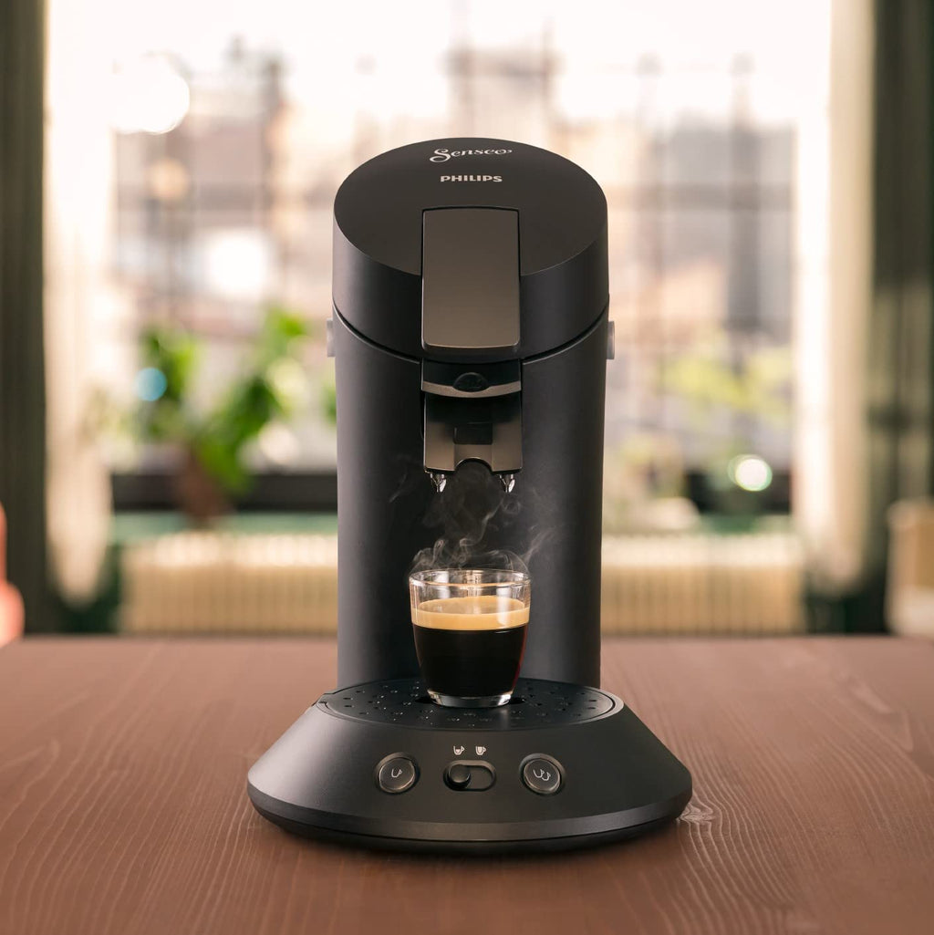 Machine à Café Senseo – Noir Piano, Sélection d'Intensité, CSA210/22