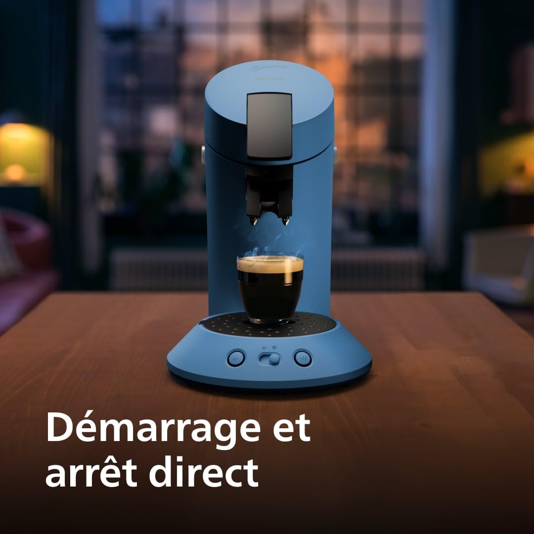 Machine à Café Senseo Original Plus – Bleu Paon, Intensité Réglable, CSA210/00