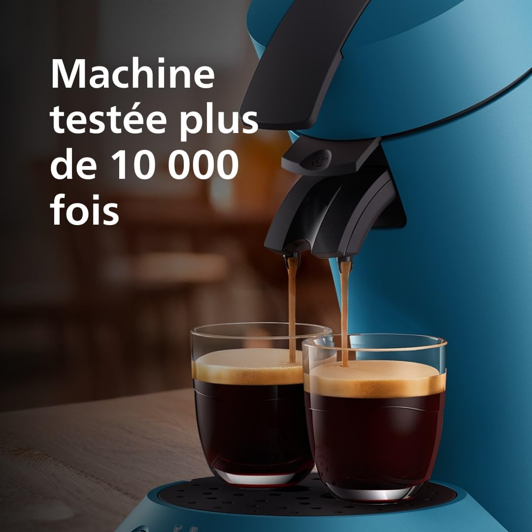Machine à Café Senseo Original Plus – Bleu Paon, Intensité Réglable, CSA210/00