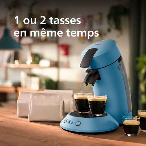Machine à Café Senseo Original Plus – Bleu Paon, Intensité Réglable, CSA210/00