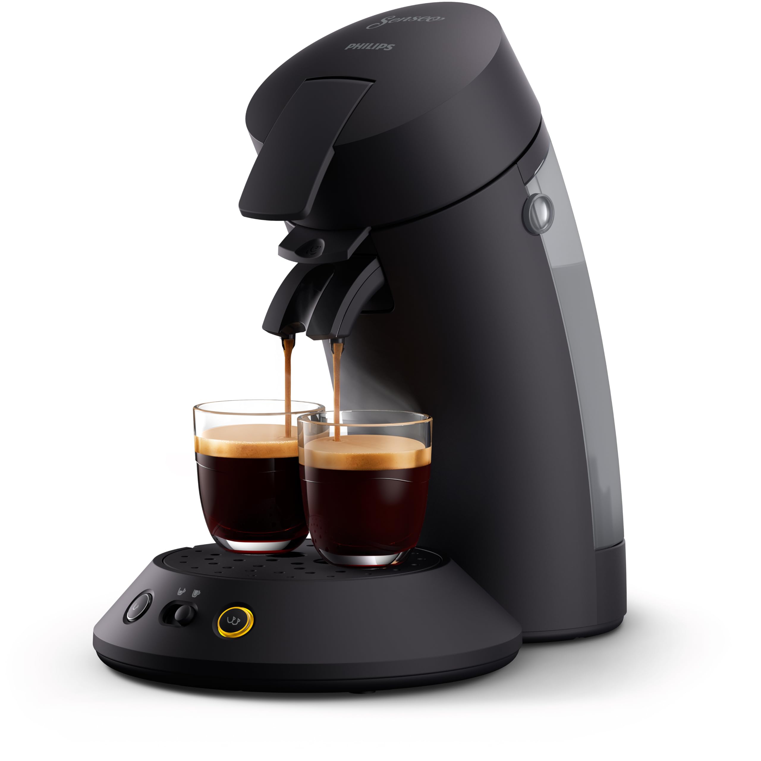Machine à Café Senseo Original Plus – Noir Intense, Fonction Crema Plus, CSA210/61