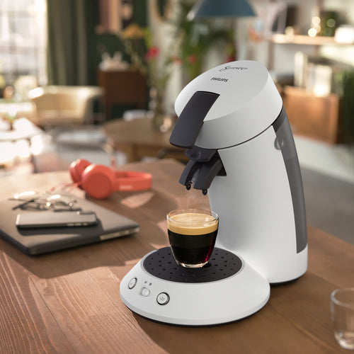 Machine à Café Senseo Original Plus – Blanc, Sélecteur de Puissance, CSA210/10