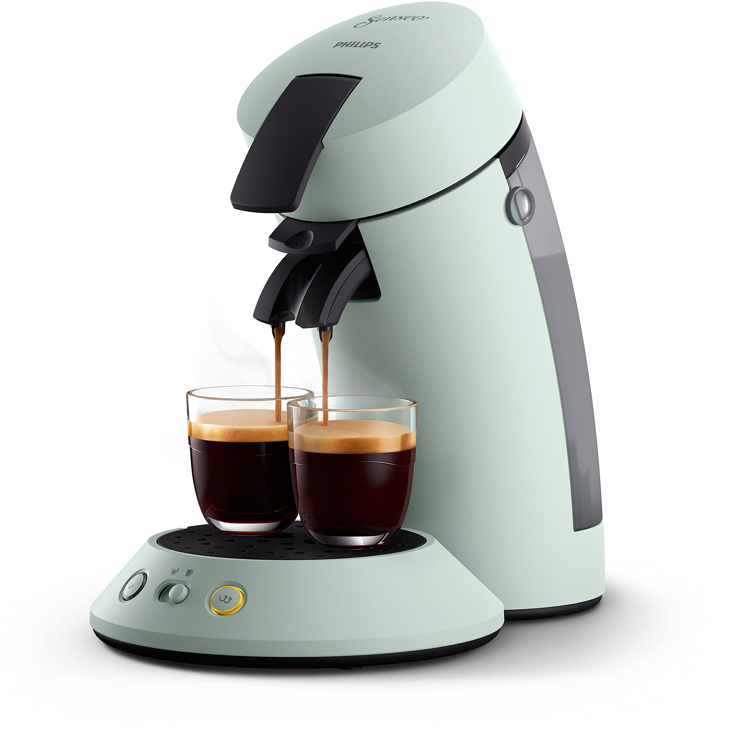 Machine à Café Senseo Original+ – Menthe Pâle, Fonction Crema Plus, CSA210/21