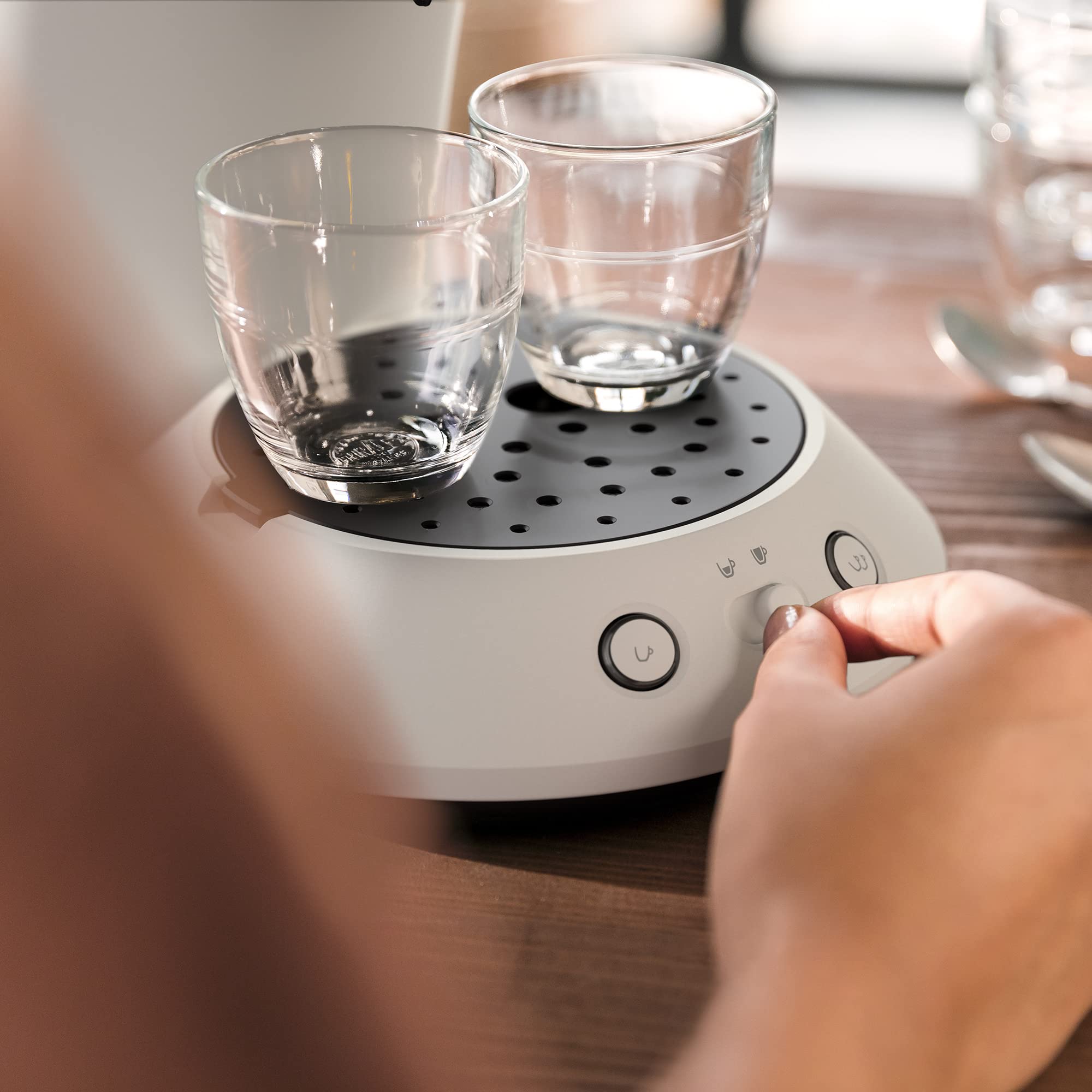 Machine à Café Senseo Original Plus – Blanc, Sélecteur de Puissance, CSA210/10