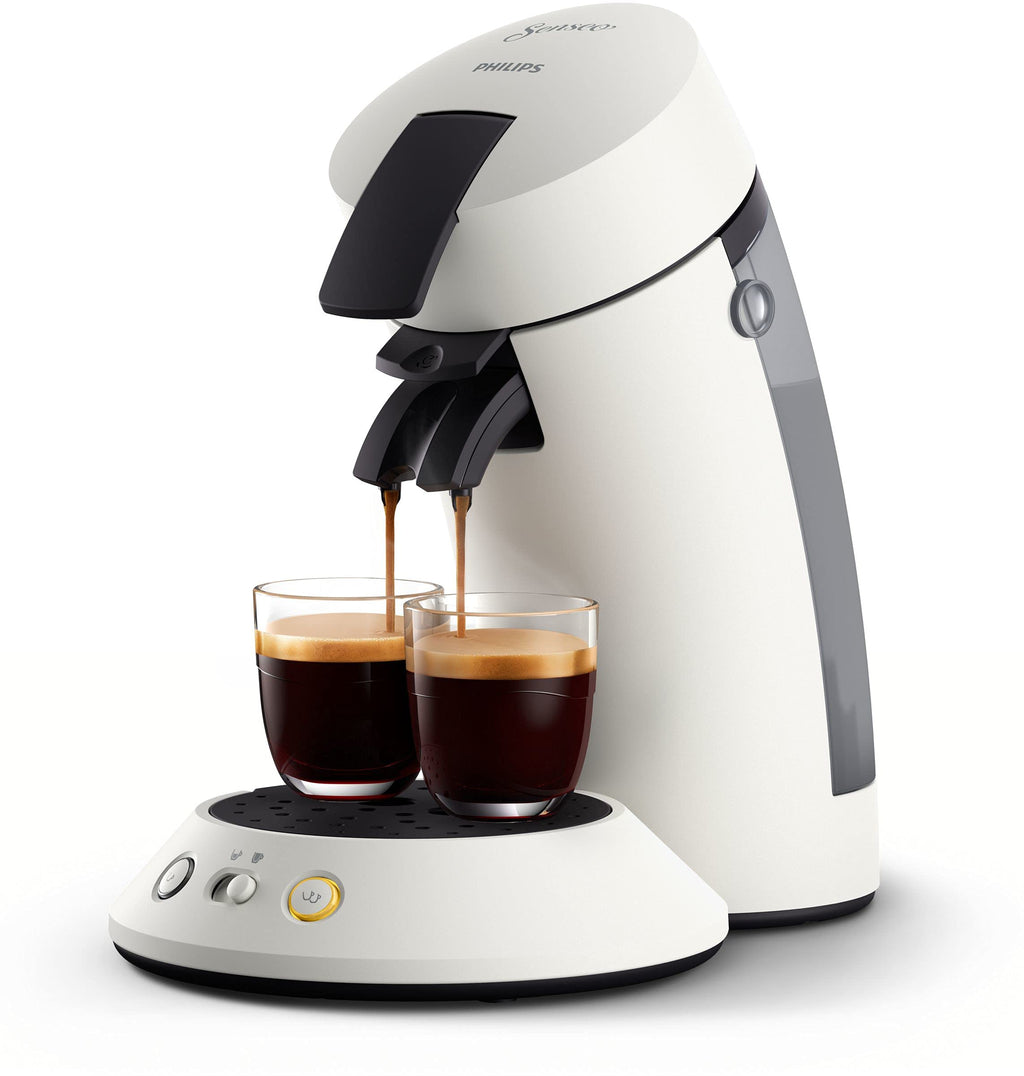 Machine à Café Senseo Original Plus – Blanc, Sélecteur de Puissance, CSA210/10