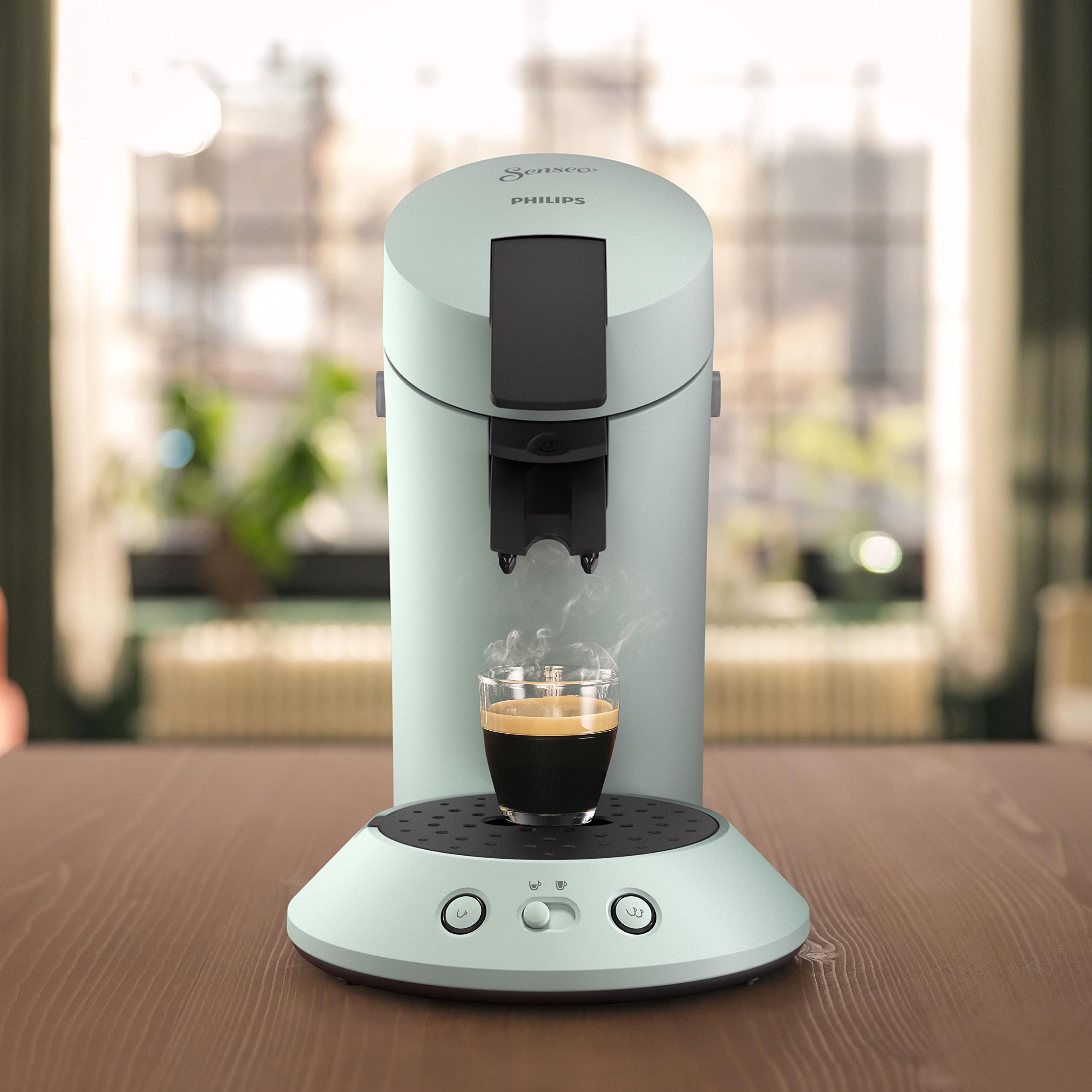 Machine à Café Senseo Original+ – Menthe Pâle, Fonction Crema Plus, CSA210/21